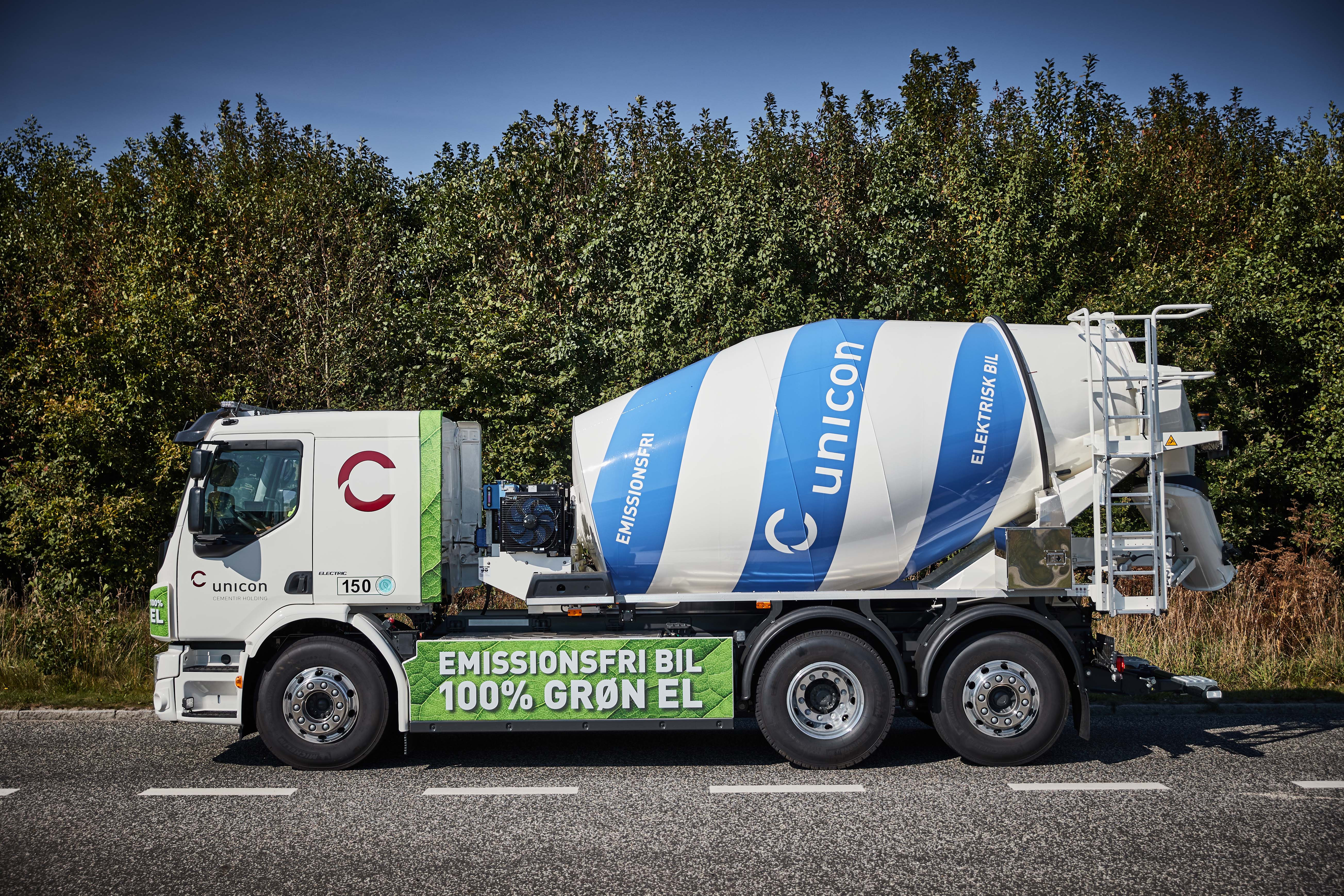 Unicon is now taking the next big step towards emission-free distribution by introducing a new generation of electric truck mixers 